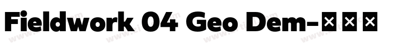 Fieldwork 04 Geo Dem字体转换 Fieldwork 04 Geo Dem字体转换